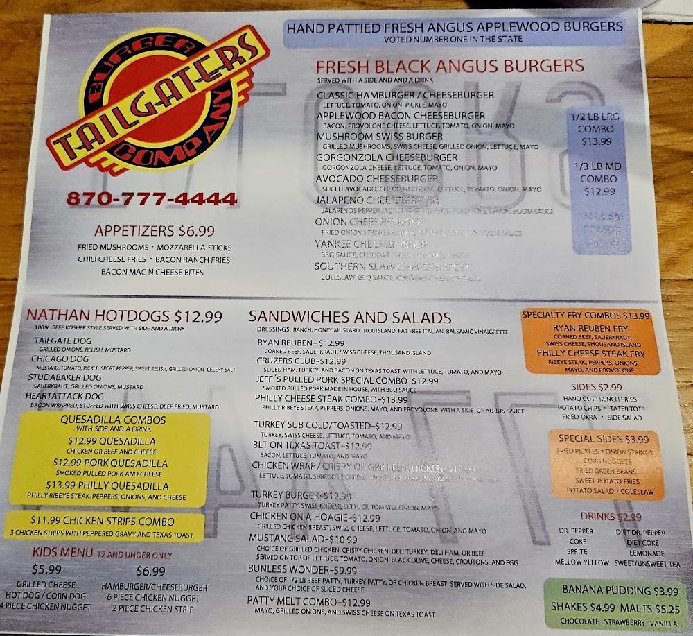 Tailgaters Burger Co Hope